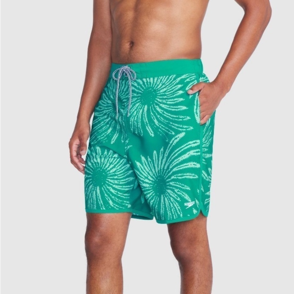 Speedo Men's 7" Floral Print E-Board
Shorts - Green
